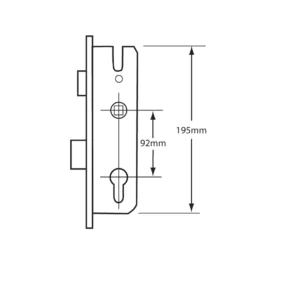 Gearbox 35mm GU Split spindle
