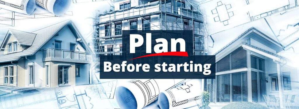 Plan before starting slide