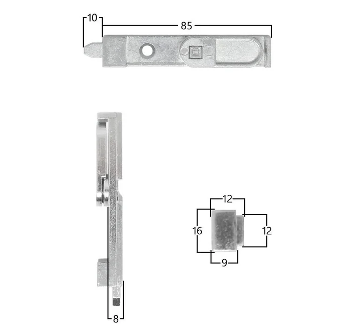 Mila Mini shootbolt size